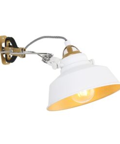 Køb Lemur - væglampe i 3 farver metal Metal - hvid online billigt møbel