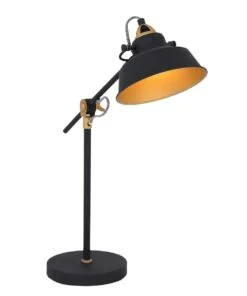 Køb Brandon - bordlampe i tre metalfarver Metal - sort online billigt møbel