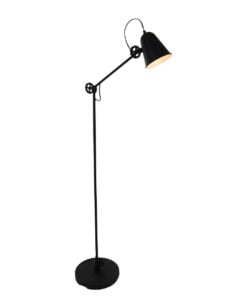 Køb Fabriza - gulvlampe i industridesign med to farvemuligheder Metal - sort online billigt møbel