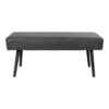 Køb Skiby bænk mørkegrå PU online billigt møbel