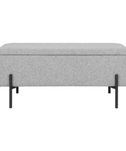 Køb Watford bænk lysegrå online billigt møbel