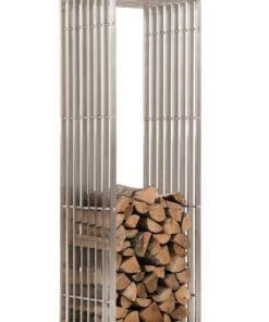 Køb Brændeholder Irving 40x50x150 cm rustfri online billigt møbel