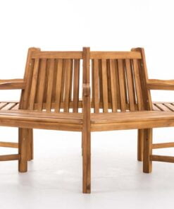 Køb Rund havebænk 200 cm med armlæn online billigt møbel