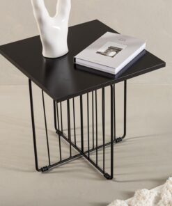 Køb Cawey- Sofabord i sort stål og sort topplade