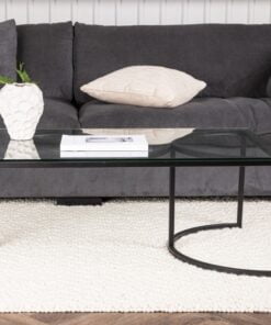 Køb Plexus - Sofabord i glas og metal