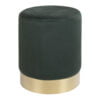 Køb Gamby puf grøn velour online billigt møbel
