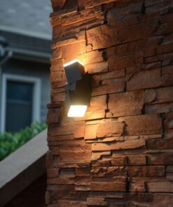 Køb Mantova - udendørslampe i sort metal og glas online billigt møbel