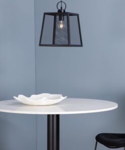 Køb Shaw - Pendel i sort metal med trådgitter online billigt møbel