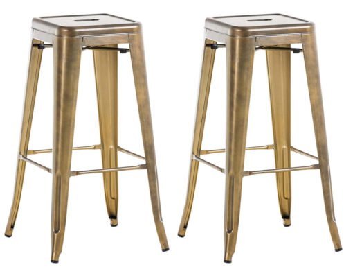 Køb 2 barstole Joshua GOLD online billigt møbel