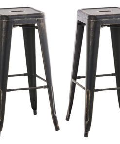 Køb 2 barstole Joshua GOLD / BLACK online billigt møbel