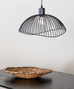 Køb Bloom - Pendel i sort tråd af metal online billigt møbel