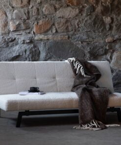 Køb Snooze - Sovesofa i hvid boucle stof online billigt møbel