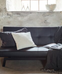 Køb Snooze - Sovesofa i sort kunstlæder online billigt møbel