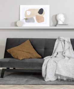 Køb Snooze - Sovesofa i mørkegrå fløjl online billigt møbel