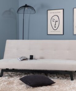 Køb Snooze - Sovesofa i stribet lys fløjl online billigt møbel