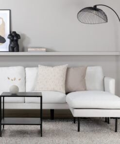 Køb Polar - Sofa i U-form med i hvidt polyester stof online billigt møbel