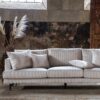 Køb Warden - Sofa 3-personers i beige polyester fløjl online billigt møbel