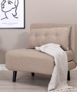 Køb Blund - Sovesofa eller lænestol i beige stof online billigt møbel