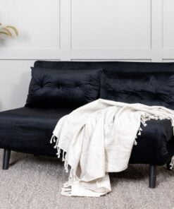 Køb Blund - Sovesofa i sort fløjl online billigt møbel