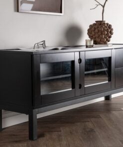 Køb Hawa - TV-skab i sortmalet MDF online billigt møbel