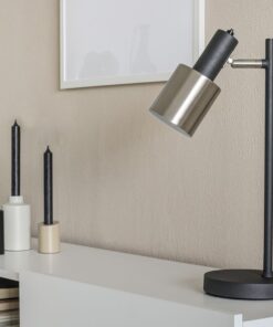 Køb Alda - bordlampe i stål og sort metal online billigt møbel