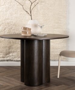 Køb Triple - Spisebord i mocca farvet egefiner