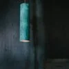 Køb Oxideret kobberlampe Tube 45 cm online billigt møbel