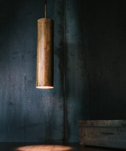 Køb Brun kobberlampe Tube 45 cm online billigt møbel