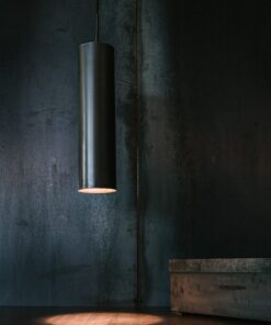 Køb Sort kobberlampe Tube 45 cm online billigt møbel