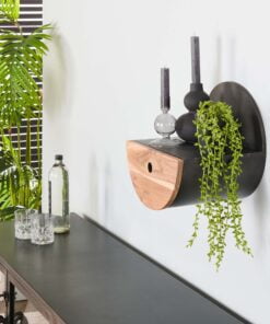 Køb Oleiros - Rund væghylde i akacietræ