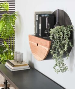 Køb Oleiros - Rund væghylde i akacietræ