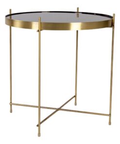 Køb Venezia sofabord messing diameter 48 cm online billigt møbel