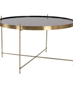 Køb Venezia sofabord messing diameter 70 cm online billigt møbel