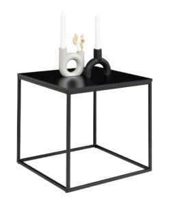 Køb Hjørnebord i sort 45x45x45 cm online billigt møbel