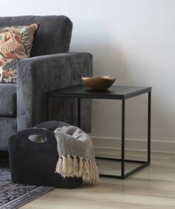 Køb Zeta -  Hjørnebord med sort plade online billigt møbel