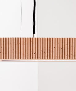 Køb Betonlampe 61 cm Rillet Rød online billigt møbel