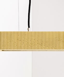 Køb Betonlampe 61 cm Rillet Gul online billigt møbel