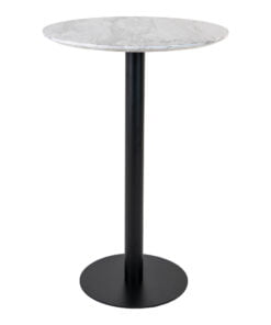 Køb Bolzano barbord diameter 70 cm sorte ben online billigt møbel