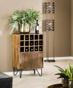 Køb Zanzibar - Vinreol i massiv mangotræ online billigt møbel