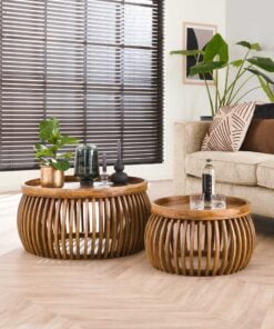 Køb Zanzibar - Sofabordssæt i massiv mangotræ online billigt møbel