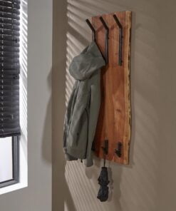 Køb Acara3x2 - Knagerække i massivt akacietræ med seks knager online billigt møbel