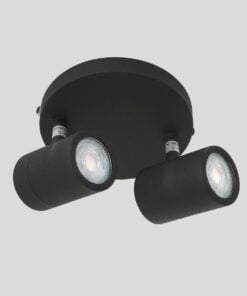 Køb Spot-Up - loftlampe med 2 skærme i metal med tre forskellige finish Metal - sort online billigt møbel