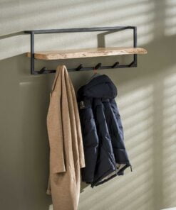 Køb Acara87 - Hattehylde i akacietræ og stål online billigt møbel