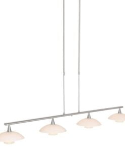 Køb Plate - loftlampe i stål eller sort metal ned fire skærme i glas Metal - stål online billigt møbel