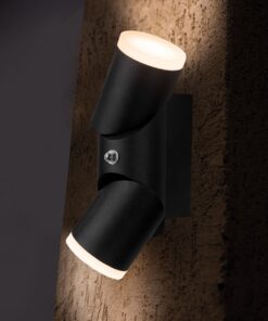 Køb Burgos - udendørslampe i sort metal og glas online billigt møbel