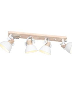 Køb Bates - spotlampe med fire skærme i fem forskellige finish Metal - hvid online billigt møbel
