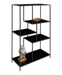 Køb Vita reol sorte hylder 120 cm høj online billigt møbel