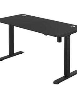 Køb Hæve sænkebord sort 140 x 60 x (73-114) cm online billigt møbel
