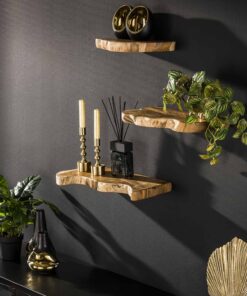 Køb Unica - 3 hylder i unik genbrugsteak online billigt møbel