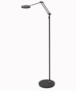 Køb Callosa - gulvlampe i stål eller sort metal Metal - sort online billigt møbel